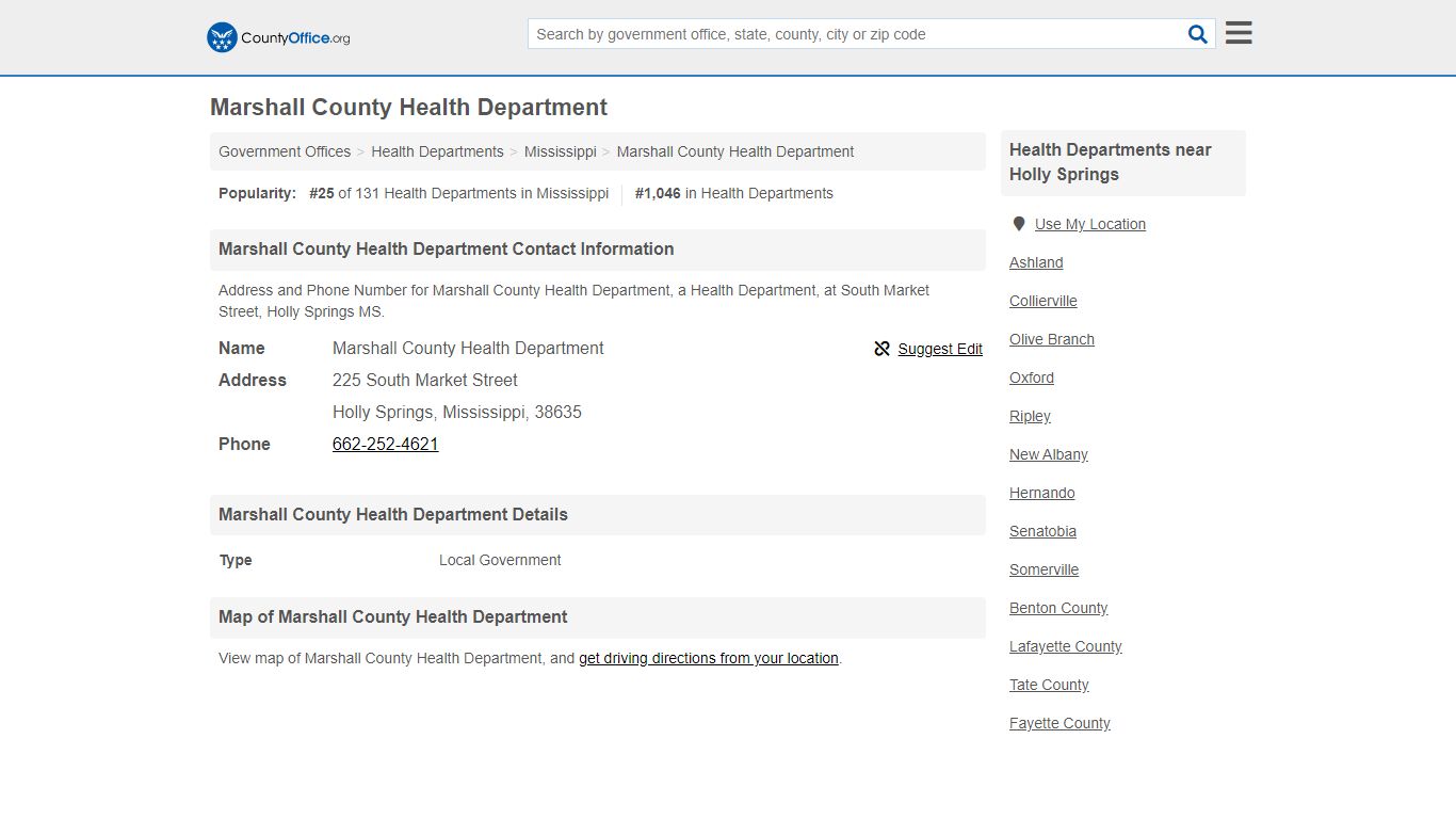 Marshall County Health Department